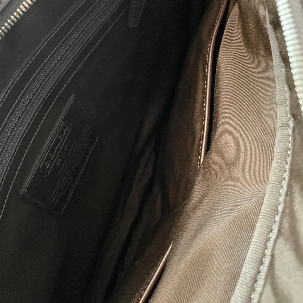COACH Business Bag Bleecker Leather Slim Brief